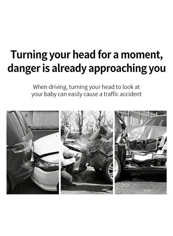 مرآة مرآة المراقبة للأطفال في مقعد الأمان للأطفال، مرآة مراقبة الأطفال داخل السيارة، مرآة المراقبة للأطفال في السيارة، مرآة مساعدة للمرآة الخلفية - Image 3